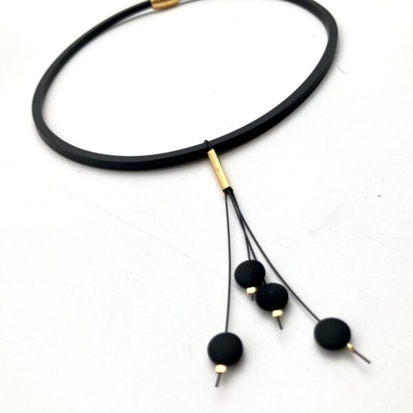 hematite long necklace