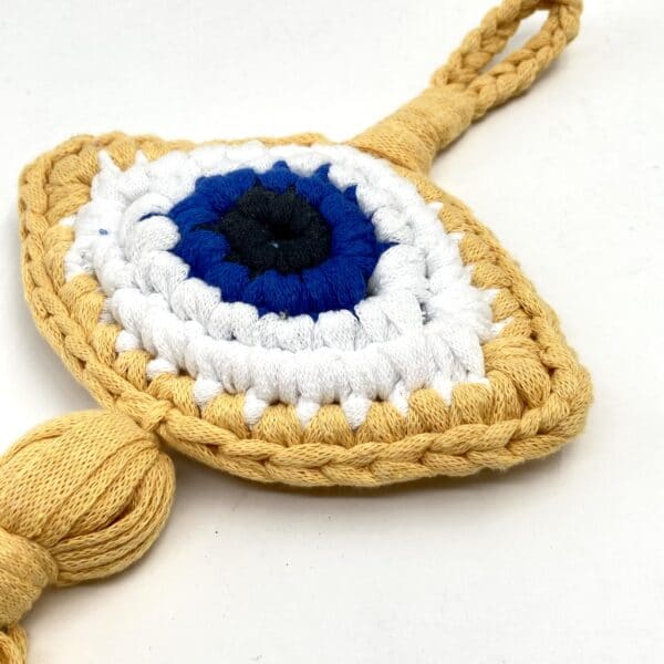 "lucky eye" <br> handmade knitted
