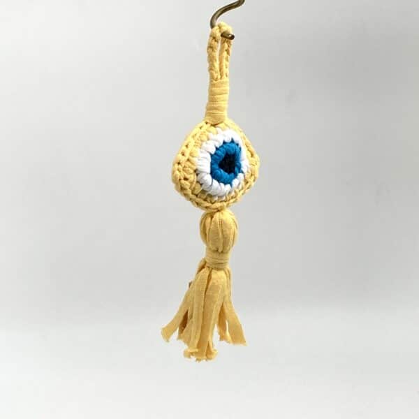 "lucky eye" <br> handmade knitted