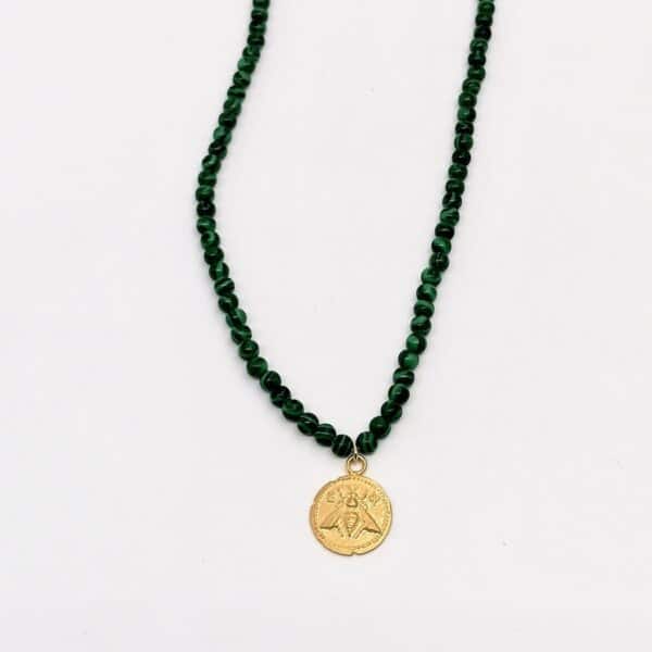 marmarometry necklace with semi-precious stones