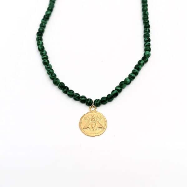 marmarometry necklace with semi-precious stones