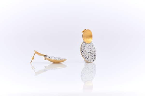 double oval earrings
