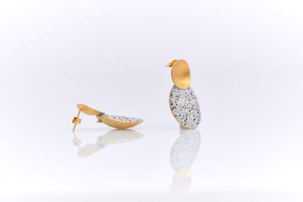 double oval earrings