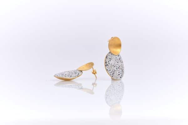 double oval earrings