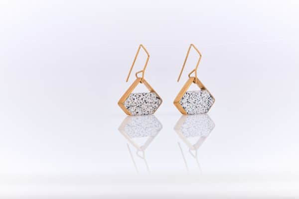 dangle earrings with mosaic