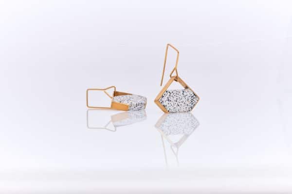 dangle earrings with mosaic