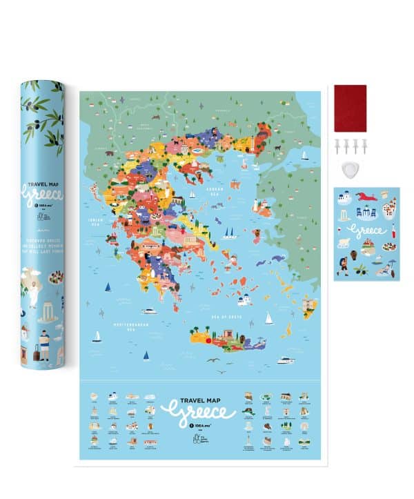 scratch off χάρτης της ελλάδας