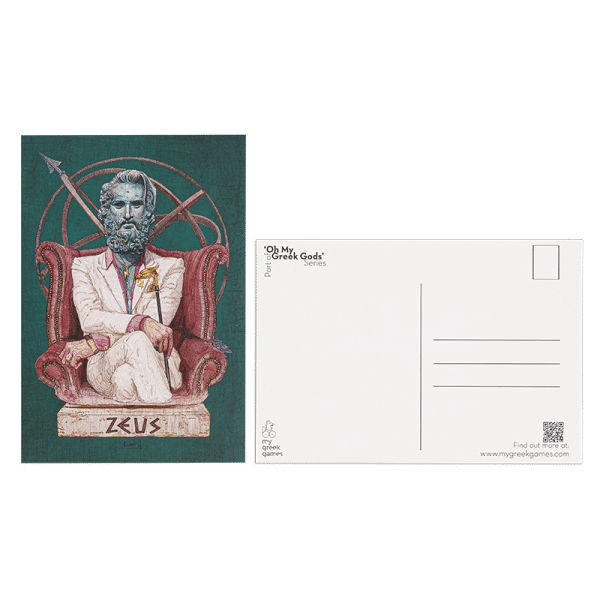postacard "my greek games