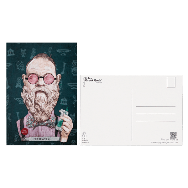 postacard "my greek games