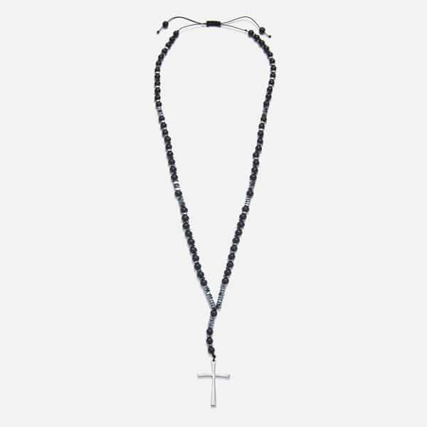 men's handmade rosary necklace